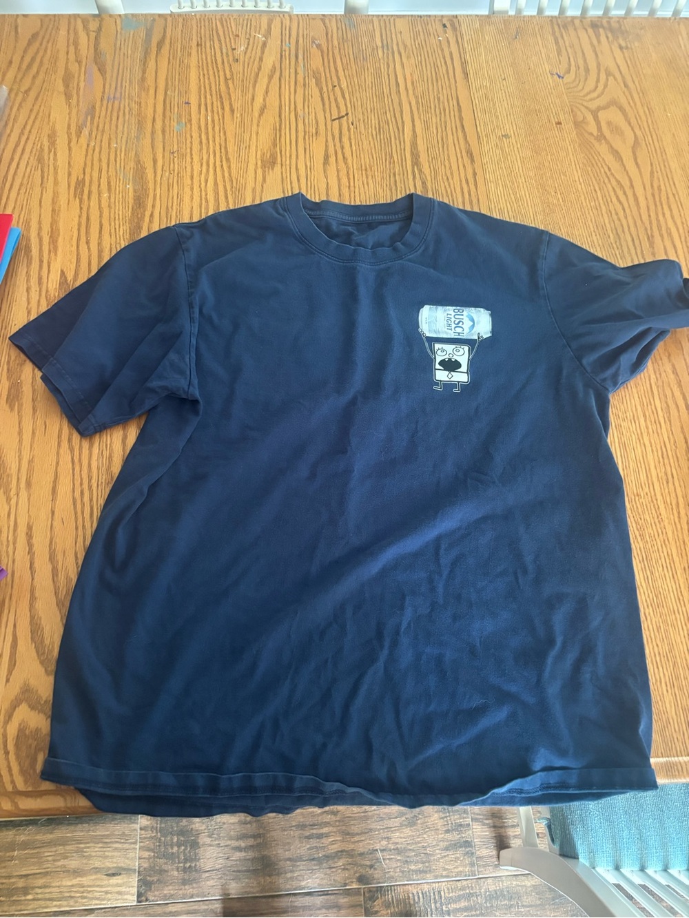 Men's Navy Graphic Crew Neck T‑Shirt